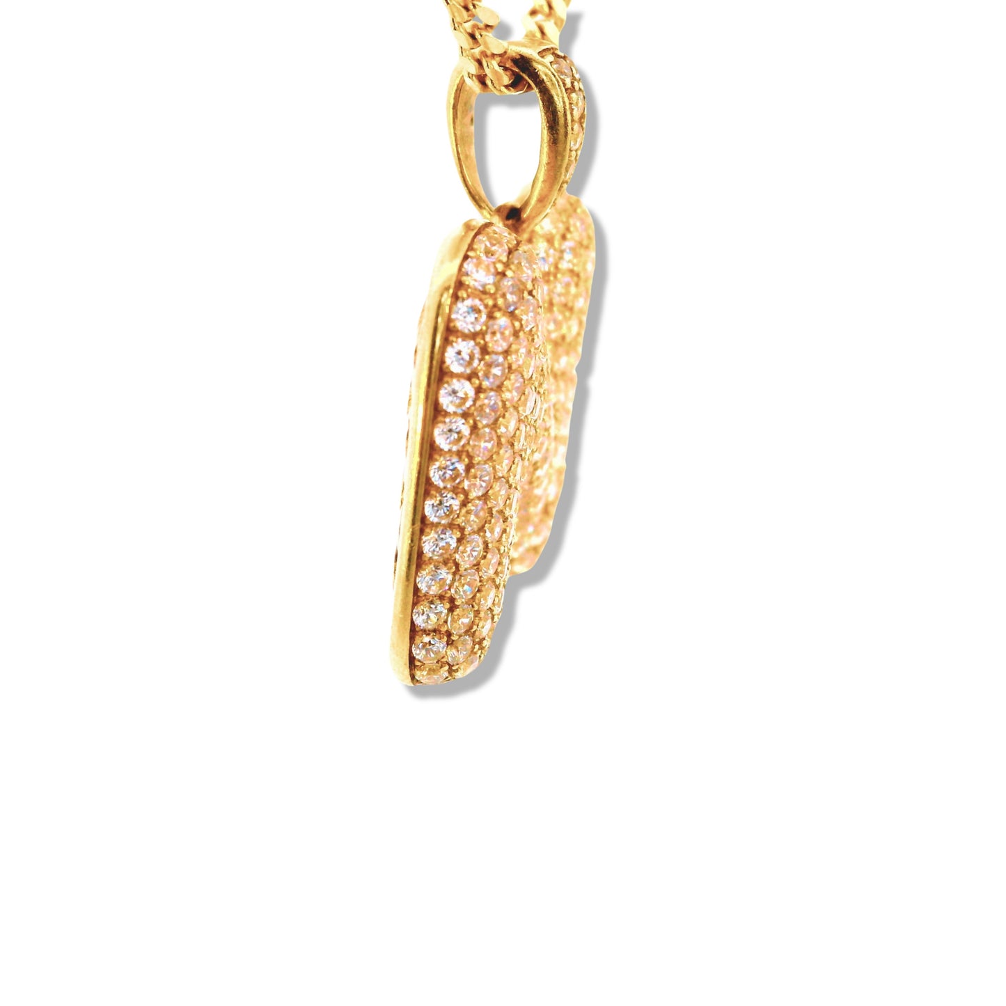 Pendentif lettre en or jaune 10 carats