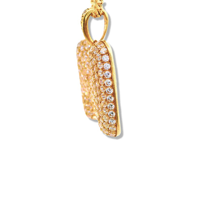 Pendentif lettre en or jaune 10 carats