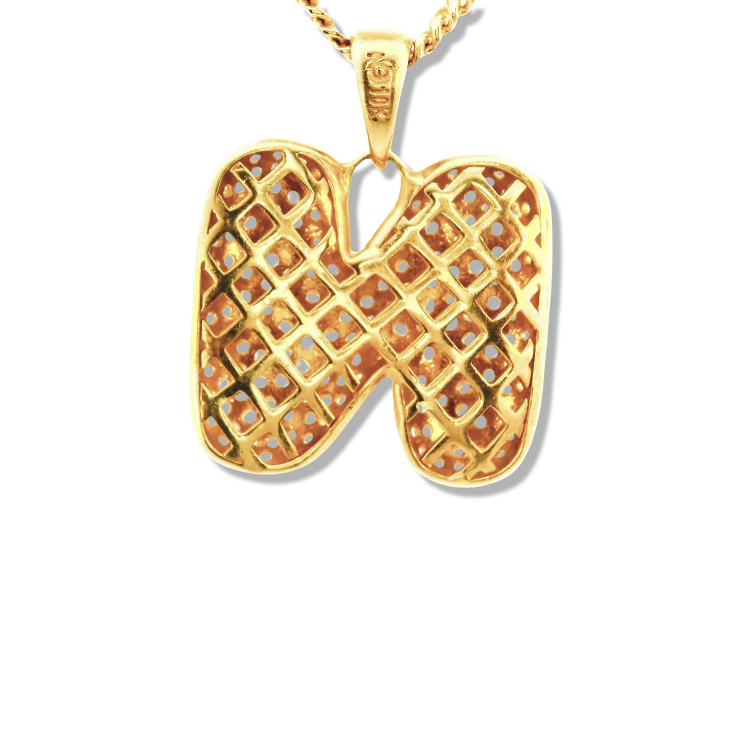 Pendentif lettre en or jaune 10 carats