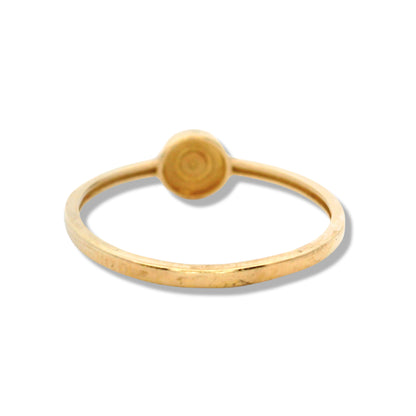 Anillo apilable "Mal de Ojo" de oro amarillo de 10 quilates