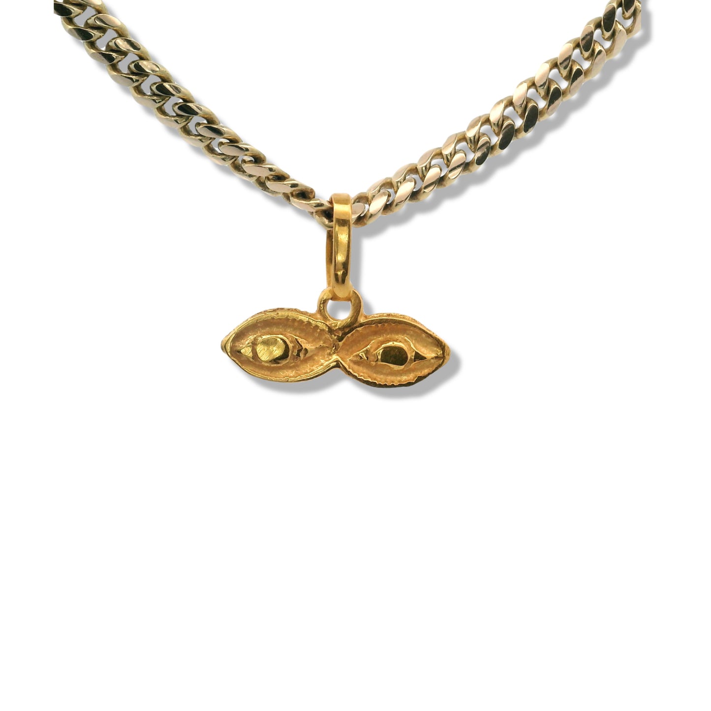 14K Yellow Gold "Ojitos de Santa Lucia" Charm