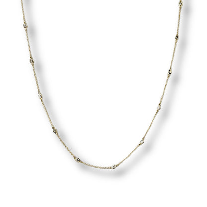 14K Yellow Gold Diamond 0.50 CTW String Necklace