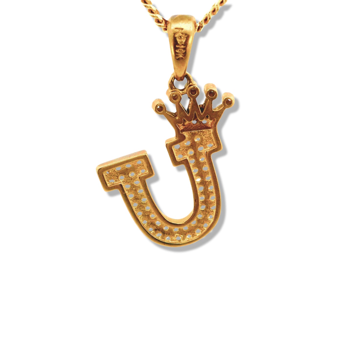 Pendentif lettre en or jaune 10 carats