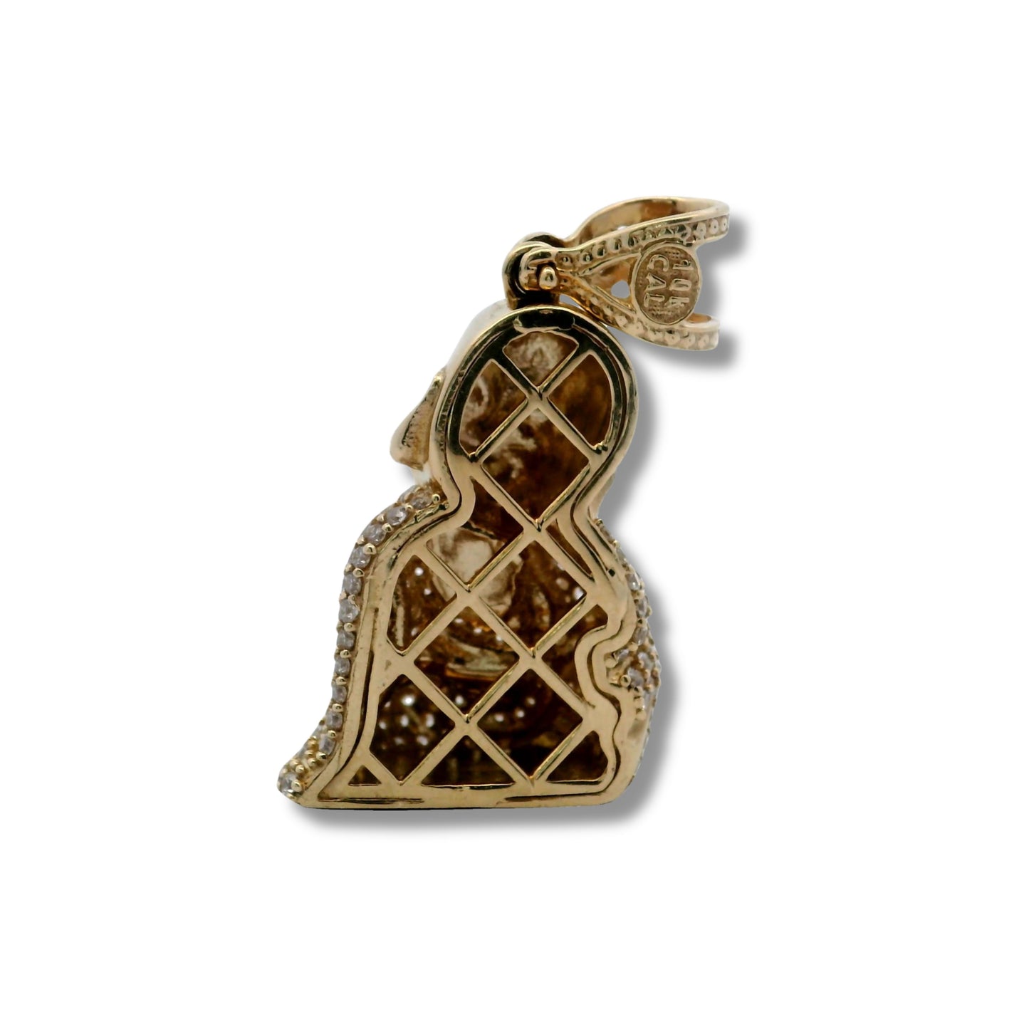 Pendentif Bouddha assis en or jaune 10 carats