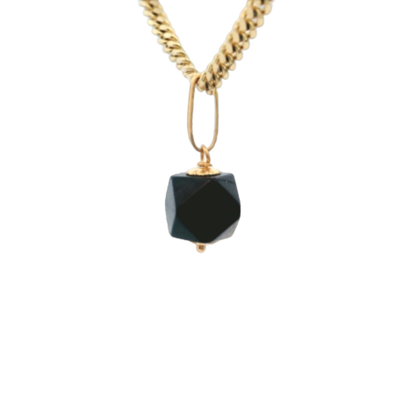 14K Yellow Gold Azabache Charm