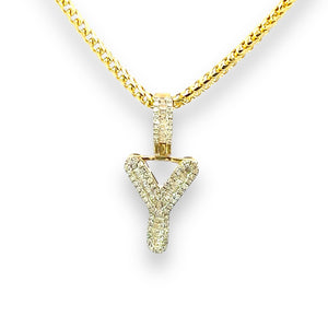 10K Gold and Diamonds Letters Pendant