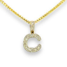 Load image into Gallery viewer, 10K Gold and Diamonds Letters Pendant
