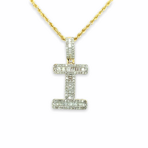 10K Gold and Diamonds Letters Pendant