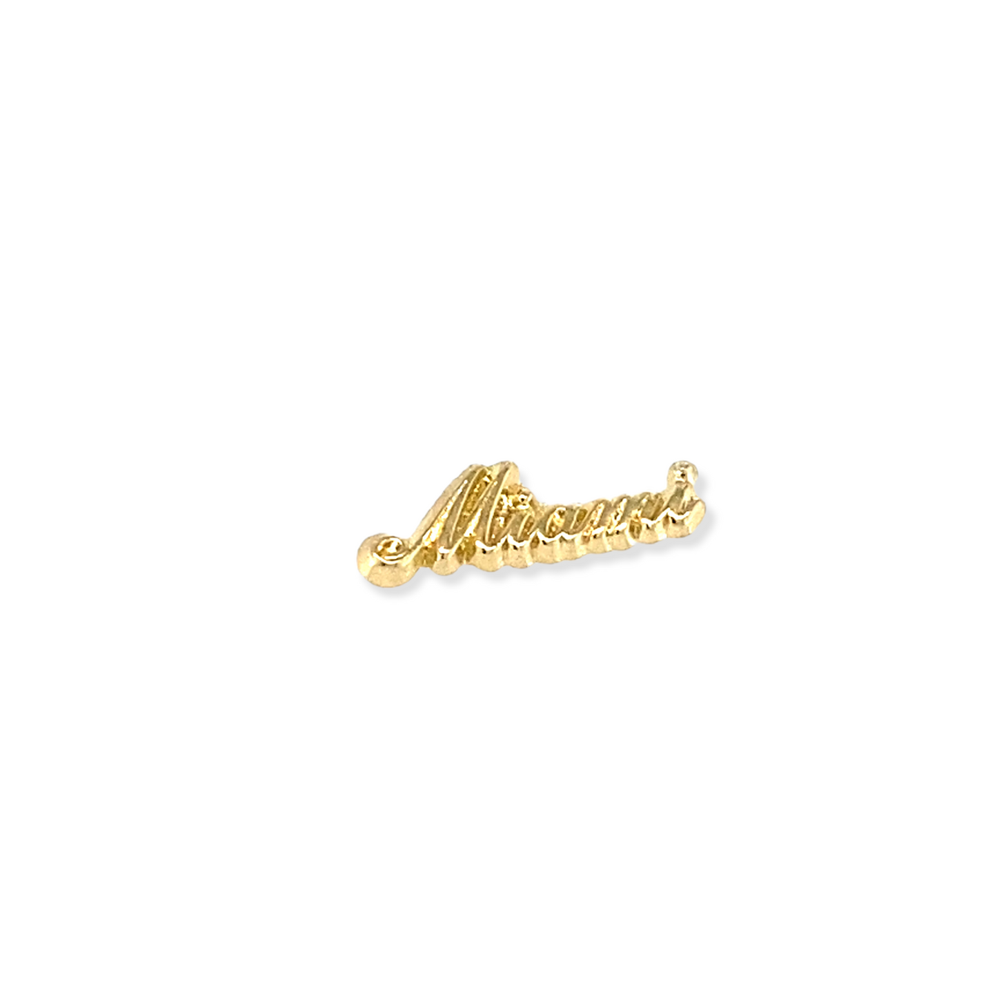 14K Yellow Gold Miami Earrings