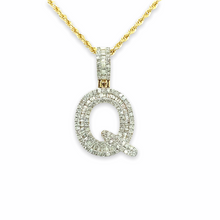 Load image into Gallery viewer, 10K Gold and Diamonds Letters Pendant
